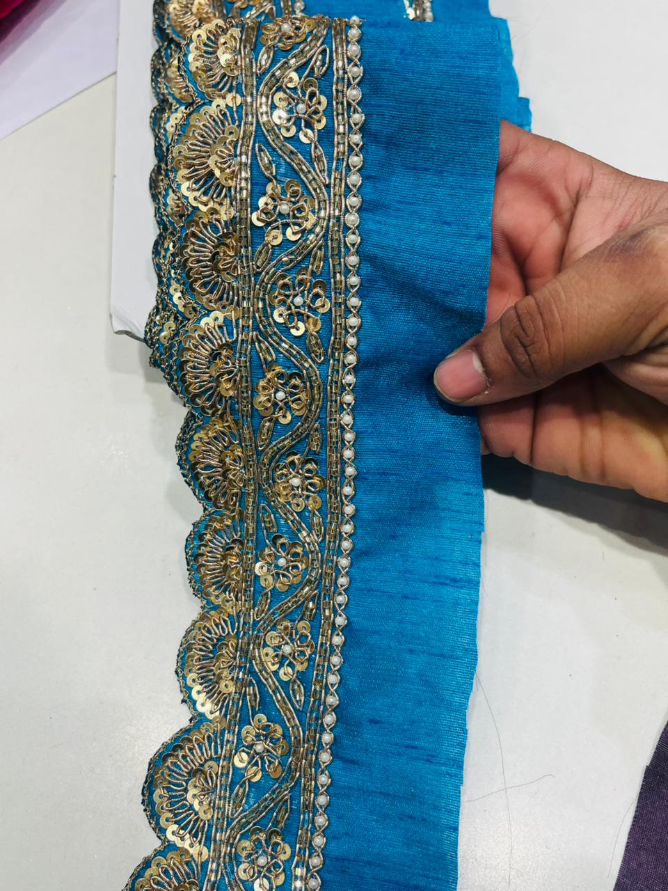 K.R KASAT - Blue Colour Lace